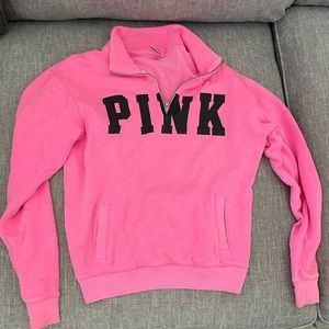 Hot pink Victoria secret pink quarter zip